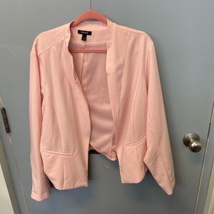 NWOT torrid pink crop blazer